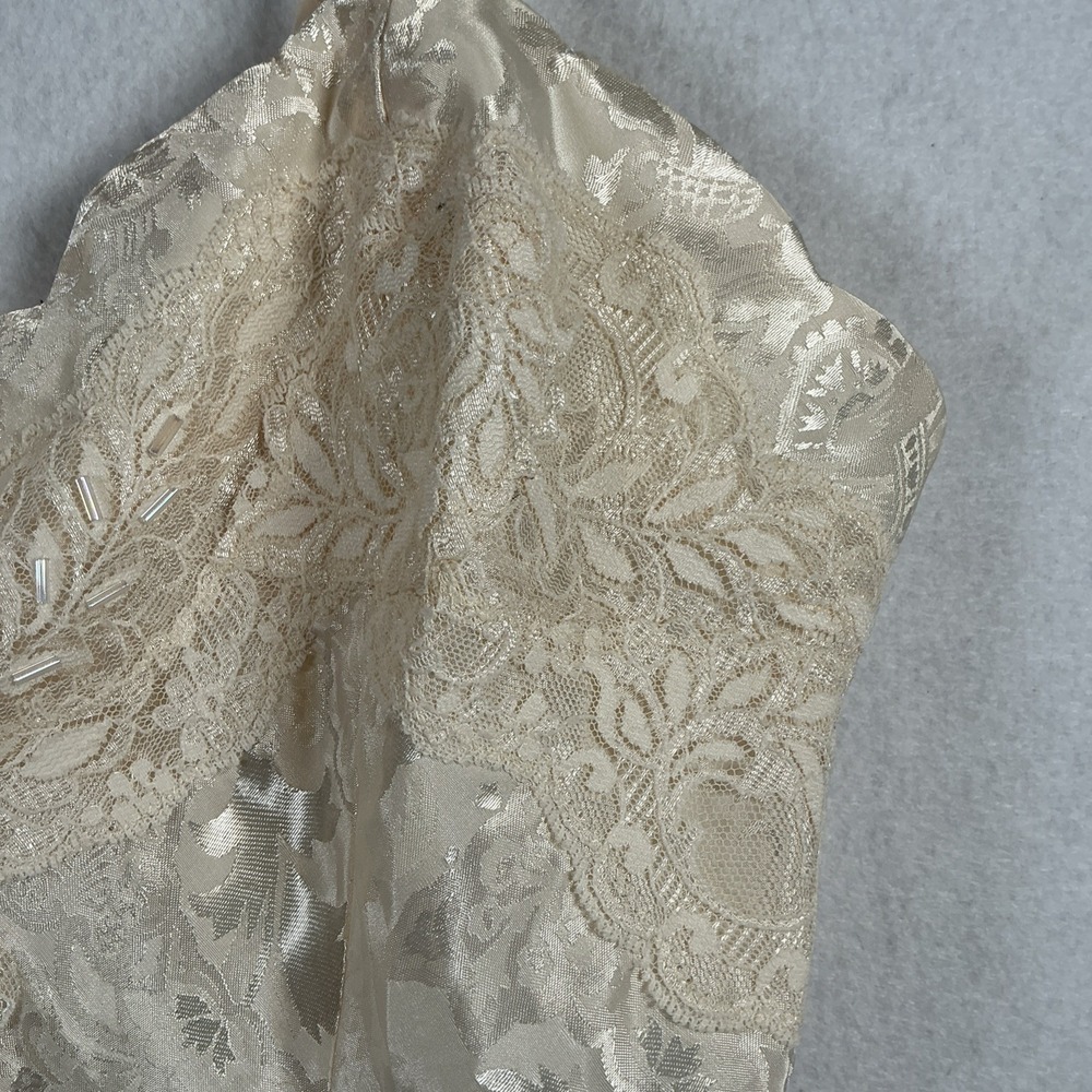 Victoria's‎ Secret Vintage Gold Label Slip Dress Lingerie Cream Lace Large NWT - Picture 6 of 15